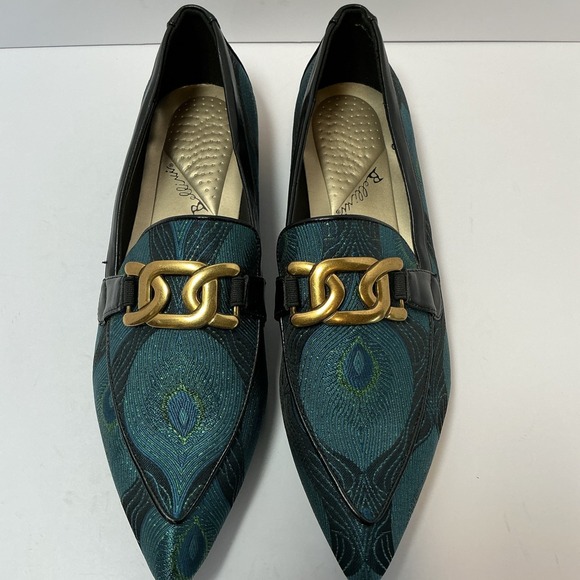 Bellini Shoes - Bellini Women's Felix Flats Teal/Green/Peacock Size 13W